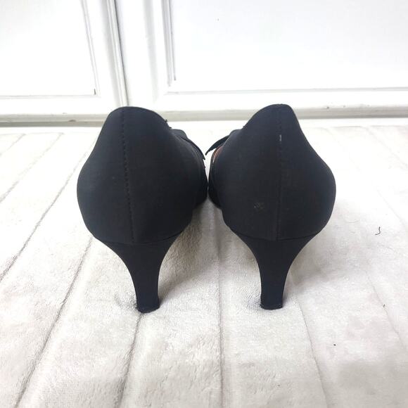 Madeline Eartha Black Fabric Heels - Size 9 M - Picture 4 of 10